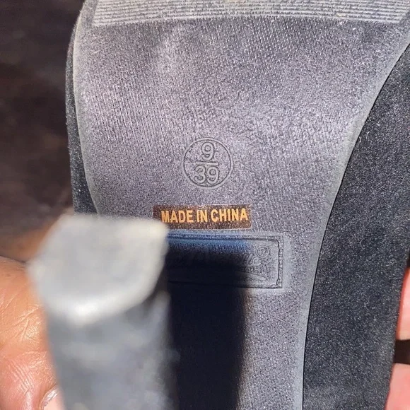 Black velvet high heel (4”) - Picture 5 of 5